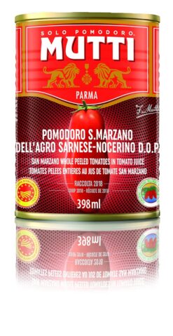 Mutti Whole Peeled Authentic San Marzano PDO Tomatoes (Pelati), 14 oz. | 6 Pack | Italy’s #1 Brand of Tomatoes | Canned Tomatoes | Vegan Friendly & Gluten Free | No Additives or Preservatives